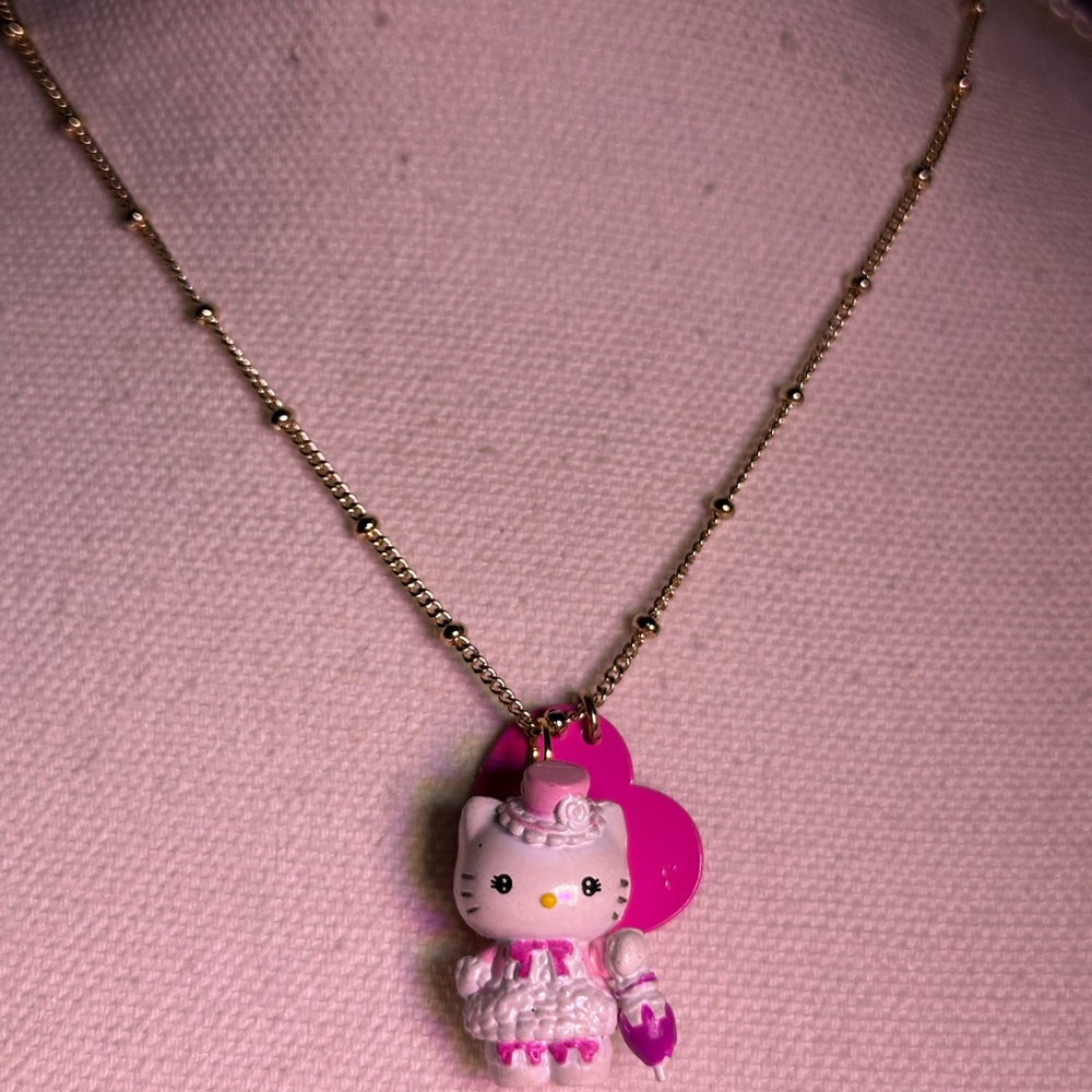 🎀 Hello Kitty Pink Pendant Necklace - Picture 4 of 7
